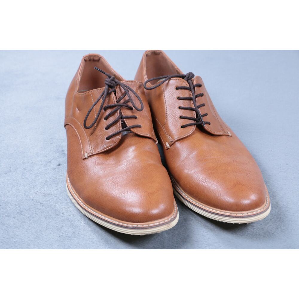 ALDO Brown Leather Oxford Dress Shoes Mens Size 8 Lace Up Casual Business Shoes